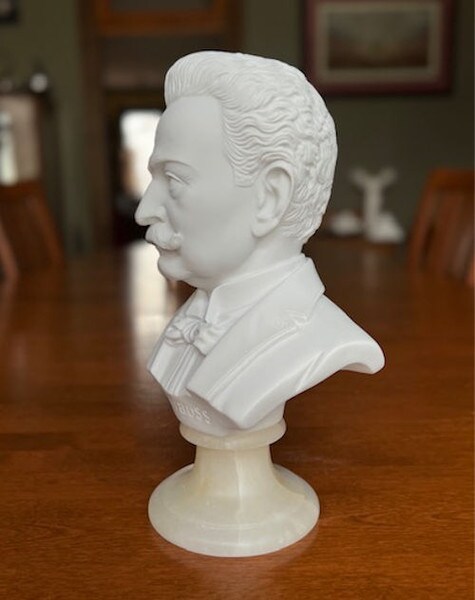 Head Richard Strauss Bust Marble Statue Portrait Conductor Pianist